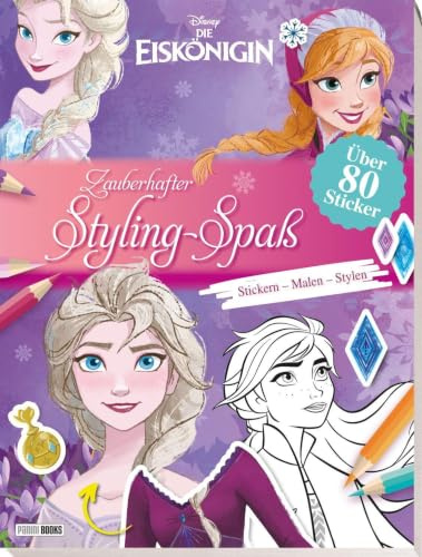 Disney Die Eiskönigin: Zauberhafter Styling-Spaß: Stickern, Malen, Stylen: Activityblock zum Bemalen und Bekleben mit über 80 Stickern