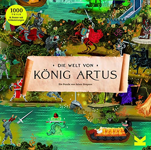 Laurence King Die Welt von König Artus. EIN 1000 Teile-Puzzle, grün