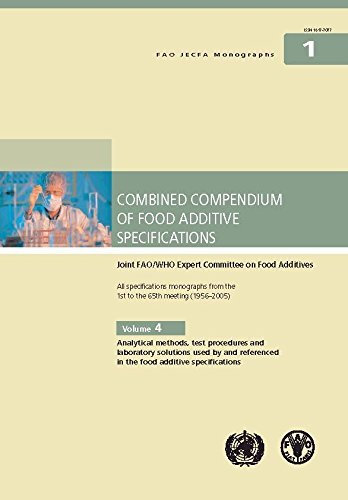 Compendium of Food Additive Specifications: Joint FAO/WHO Expert Committee On Food Additives, 69th Meeting 2008 (FAO JECFA Monographs)