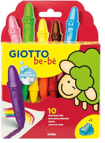 GIOTTO be-bè - Etui 10 maxi crayons de cire