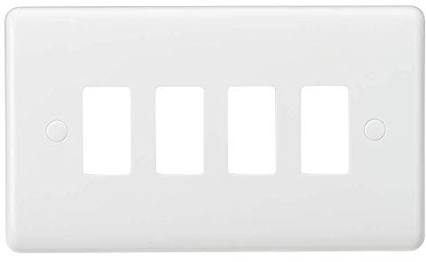 Curved edge 8G grid faceplate