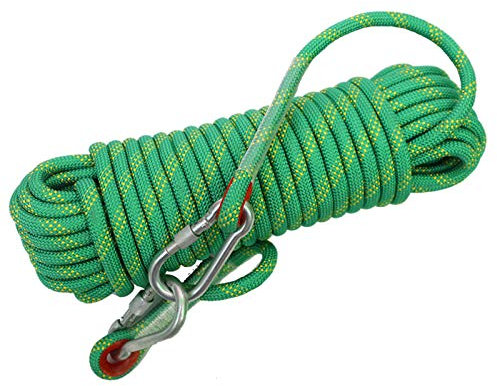YJHH Corde De Sauvetage 10mm 100m, Corde d'escalade Statique Extérieure, Durable pour l'escalade en Plein Air, La Salle De Sport en Salle, Les Secours en Cas D'incendie
