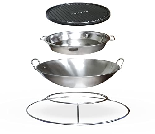 Meateor Zubehör-Set für Ambiente Feuertisch, Grill-Zubehör bestehend (4 in 1)