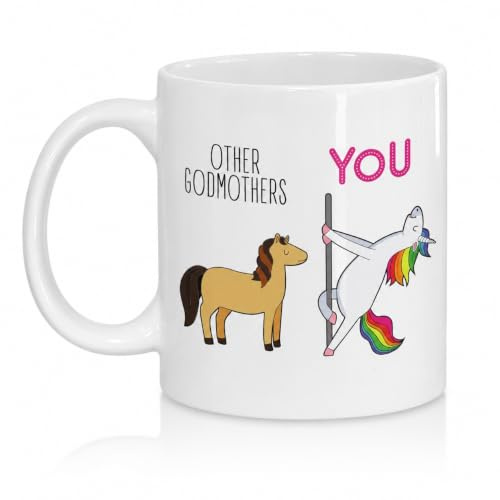 Godmother Funny Gift, Best Godmother Birthday Coffee Mug, Godmother Unicorn Mug