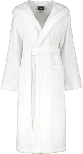 Cawö Damen-Kapuzen-Bademantel 825 Farbe weiß Größe 32/34 Morgenmantel