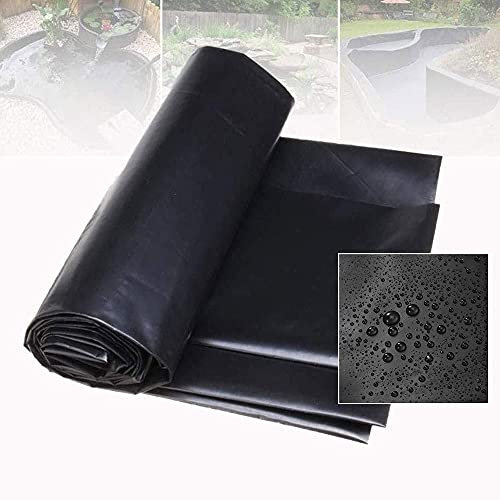 MENG 4 X 8m Teichfolie Reißfeste Schutzunterlage HDPE Gummi Fischteichfolie Vorgeschnittene Gartenteichfolie Für Fischteiche Wasserspiele