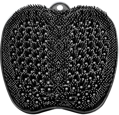 HONYIN Großes Fußwäscher Bath Massage Pad Fuss Wäscher Dusche mit Rutschfesten Saugnäpfen - Reinigt, Peeling, Massiert Ihre Füße Ohne Bücken, Fußkreislauf & Entlastet müde Füße (28 x 28 cm)