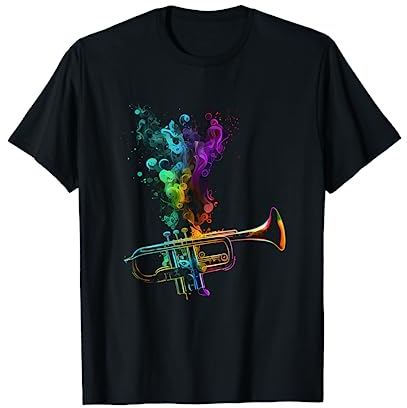 Trompete Spieler Musiker Geschenke & Designs Unisex T-Shirt Schwarz S Trompete Design Geschenk für Trompeten Spieler
