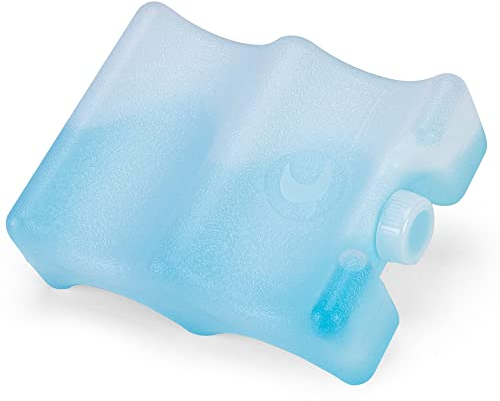 CURMIO Accumulateur Froid pour Biberons, Bloc Réfrigérant Réutilisable, Pain de Glace/en Glacière pour Sac Isotherme, Boîtes à Lunch, Pique-niques Convient à 4 Bouteilles, Jusqu'à 150 ml