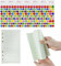 A6 Nachfüllpapier Nachfüllbar 6 Löcher Notizpapier 100 Blatt Refill Paper Nachfülleinlagen für Reisen Business-Loseblatt-Notizbuch,und Markierungsaufkleber (Ergänzungssatz)