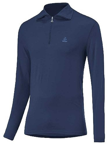 Löffler Herren Transtex Basic CF Zip Longsleeve, Dark Blue, 56