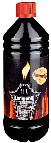Flameup Lampenoel 1 Liter Lampenöl Oel Garten Fackeln Laterne Fackel Öl Innen Camping Flasche Oil Outdoor Öllampe Petroleum Lampe flüssig Gartenfackeln