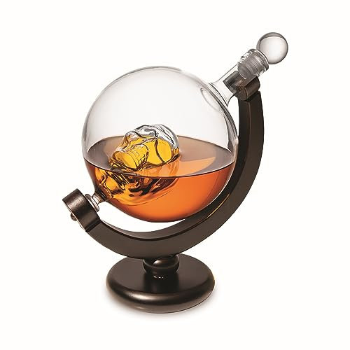 Godinger Skull Whiskey Decanter, Skull Liquor Decanter, Gifts for Dad, Gifts for Men, Halloween Decor