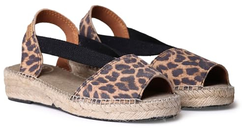 TONI PONS Edith Espadrilles aus Spaltleder für Damen, mit Stickerei, Leder, 39 EU
