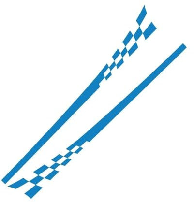 Karosserie Kofferraum Dekoration Aufkleber Taille Linien Aufkleber Tür Seitendekor Aufkleber für Ford F150 Dodge RAM Isuzu Dmax,E-Blue