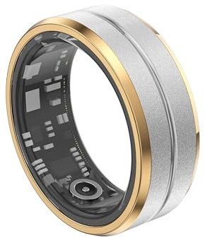 Smart Rings for Men & Women, Fitness Tracker Waterproof Health Tracker Ring for Blood Oxygen, Pressure, Pedometer, Heart Rate and Sleep Tracking, Compatible for IOS for