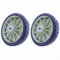 EpheyFIF Lawn Mower Casters Mower Wheels, 19.5cm Universal Garden Parts Lawn Mower Wheel for Common Lawn Mowers Tires Replacement(2pcs)