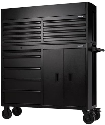 BUNKER 24249 Combined Roller Cabinet and Tool Chest, 13 Drawer, 52 Inch