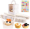 APACALI 100PCS Cupcake Boxes Individual, 9.5 x 9.5 x 11cm Single Cupcake Boxes, Individual Cupcake Box with Window and Insert, Muffin Box Individual with Handle for Birthday Party Wedding