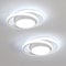 Comely 2 Stück LED Deckenleuchte für Schlafzimmer, Küche, Flur, 32 W 2350LM Deckenlampe Moderne, Runde LED Lampe Decke, Kaltweiß 6500K, Durchmesser 28cm, Weiß