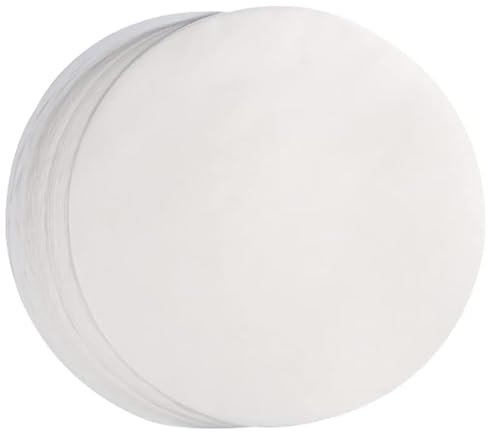 Lot de 100 feuilles de Papier Antiadhésif - 15cm(6 Pouces) Papier Sulfurisé Rond - Papier de Cuisson Rond pour hamburgers, Friteuse à air, Cuiseurs Vapeur(15 cm)