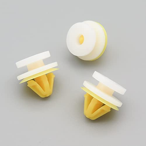VVO Fasteners- Yellow Plastic Side Door Card & Trim Panel Clips for Vauxhall Vivaro, (Pack of 10)