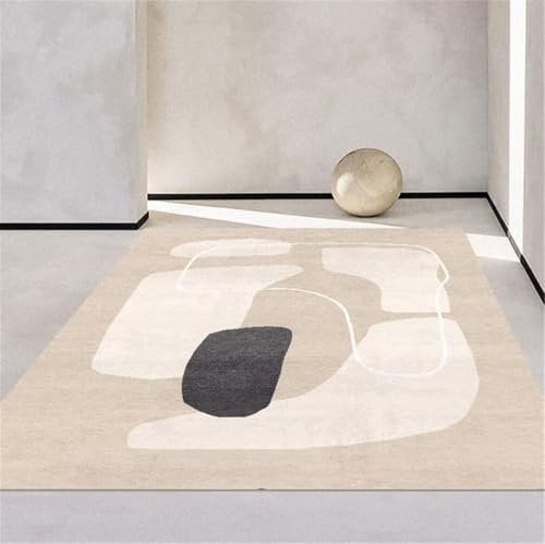 RUGMRZ Playroom Rug Football Pitch Rug children's rug 130x190CM carpets for living room khaki Easy-to-care modern minimalist design carpet