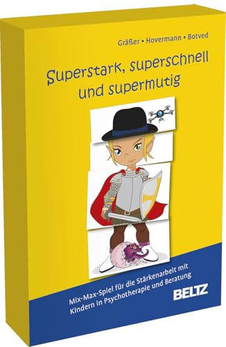 Superstark, superschnell und supermutig: Mix-Max-Spiel für die Stärkenarbeit mit Kindern in Psychotherapie und Beratung. Mit 64 Bildkarten mit ... Mit Online-Material (Beltz Therapiespiele)