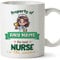 MUGFFINS Personalised Mug for Nurse Woman - in English - Property of - Funny Custom Gift for Colleagues - Ceramic 11oz Mug