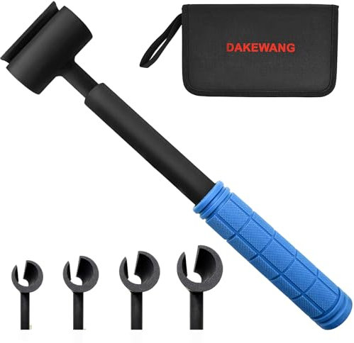 dakewang 4-in-1 Door Hinge Adjusting Tool, Hinge Gap Adjusting Wrench Set, Door Hinge Wrench, Door Hinge Adjuster, Hinge Doctor Tool, Hinge Adjusting Tool, Door Hinge Tool (Black)