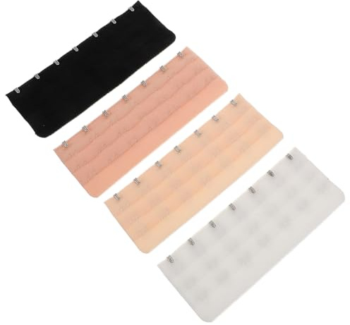 Garneck BH Extenders 7 Haken 4 Stück Elastische BH-Verlängerung Aus Edelstahl Und Polyester Für Bequemen Sitz Atmungsaktiven Passend Für Verschiedene BH-Stile