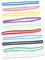SHINEOFI 10pcs Elastic Bands Black Stretchy Wraps Band for Notebook Journal Accessories Travelers Notebook Office Supplies