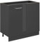 Vicco Eckunterschrank R-Line, Anthrazit Hochglanz, 86 cm ohne Arbeitsplatte