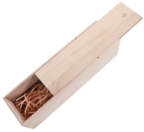 Lurrose Caja De Madera Para Vino Caja De Vino De Madera Para Almacenar Con Asa Para Regalar Ocasiones Especiales