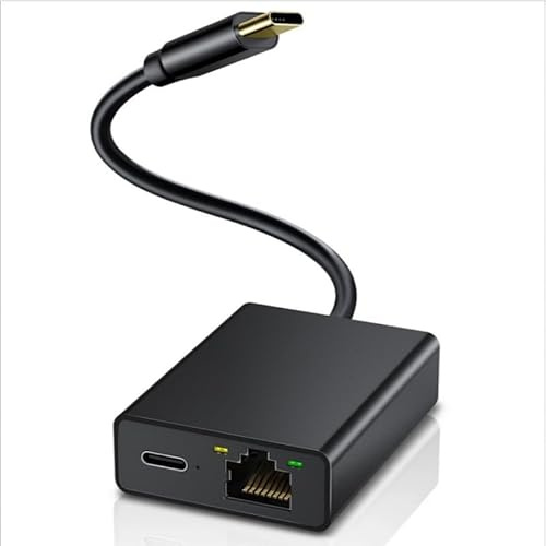 RJ45 100Mbps Scheda di rete esterna tipo C porta 4K Fire TV Stick LED Display Plug-Play Ethernet Adattatore per Smart TV