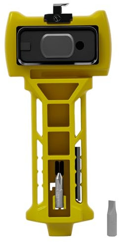 Door Latch Mortise Tool Chisel Installation Kit for Accurate Scoring and Chiseling for Square or Round Latch, 1-3/8 or 1-3/4 Thick Doors, Built-in Scoring and Chisel Tools