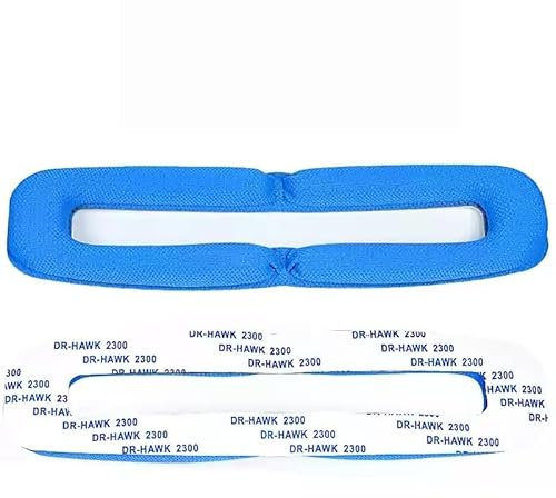GSP300 Ersatz-Ohrpolster, geeignet für Sennheiser GSP301 GSP302 GSP303 GSP350 GSP370 GSP 300 301 302 303 350 370 Kopfhörer (blaues Kopfband)