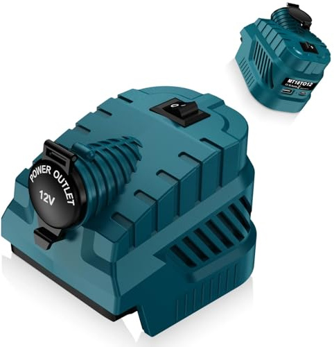 Step Down Konverter für Makita 18V auf12V Abwärtswandler Power Wheel Batterie Adapter,USB Type-C Ladegeräte DIY Konverter Power Station,Stromanschluss für Autostaubsauger Autokühlschrank