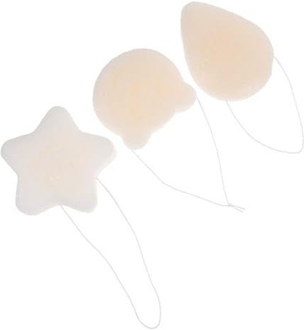 CIYODO 3 Stück Teiliges Weiche Gesichts Körpersponges Hautfreundlich Leichte Reinigungsschwämme für Sanfte Peeling Makeup entfernung für Zuhause und Reisen