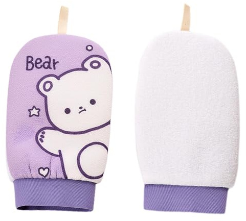 Gants exfoliants pour la douche, de bain confortable et lingette – Gants de bain pour la douche – Idéal pour hommes, femmes, garçons, filles, adolescents, fils, filles et toute la