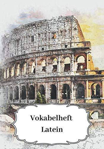 Vokabelheft Latein: Vokabeln und Sprachen leicht lernen, 2 Spalten, Heft, Frei gestaltbares Inhaltsverzeichnis, schönes Cover im Retro-Look, Perfekt ... 200 Seiten. 7×10 Zoll= 17,78×25,4 cm