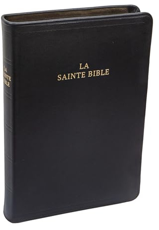 LA SAINTE BIBLE DARBY cuir premium avec rebord tranche dorée - 1311 pages dont 14 pages en couleur - couverture personnalisable