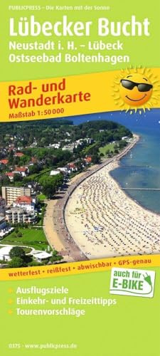Publicpress Rad- und Wanderkarte Lübecker Bucht, Neustadt i. Holstein, Lübeck, Ostseebad Boltenhagen 1:50.000: Rad- und Wanderkarte mit ... 1:50000 (Rad- und Wanderkarte: RuWK)