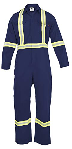 Just In Trend Hochsichtbarer Overall, feuerbeständig, 88% C/12% N, Größe S, Marineblau