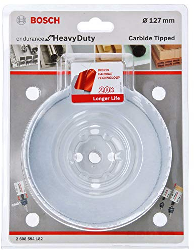 Bosch Professional Scie trépan au carbure de tungstène Endurance for Heavy Duty (Ø 127 mm, Accessoires pour perceuses)