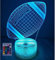 HPBN8 Ltd Illusione Ottica 3D Rugby Luce Della Notte LED Lampada 7/16 Cambiamento di Colore Lampada da Tavolo USB Power Telecomando Giocattoli per Bambini Decor di Natale Regalo di Compleanno