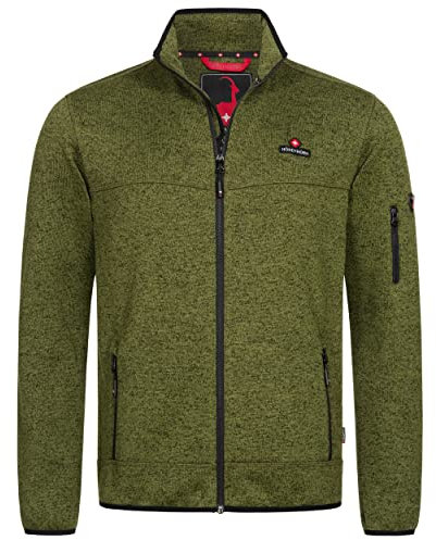 Höhenhorn 40D13 Tacul Herren Jacke Fleece Strickjacke Grün Gr. 3XL