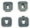 easyPART Kompatibel/Ersatz für BOSCH 00631174 Kupplungen Lager Buchsenset für Einhängegitter Auszug rechts/links Backofen Ofen Herd Siemens 631174 auch Neff Gaggenau Balay Constructa