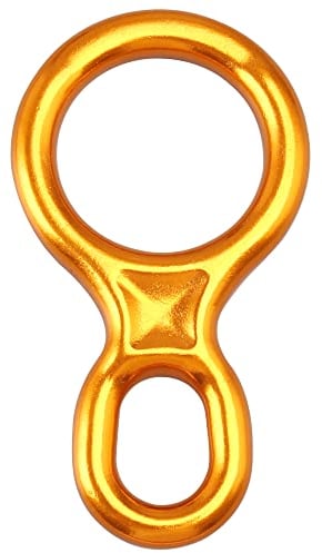 SOB Descensor de Escalada 35KN Figura 8 Anillo Cuerda Aleación de Aluminio de magnesio Belay Dispositivo para Montañismo en Roca al Aire Libre Rescate Trabajo Aéreo