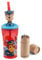 OM SUPPLIES Paw Patrol 3D Figurine Cartoon Characters Reusable Tumbler Childrens Drinking Cup Straw 23 x 7.5 x 7.5cm Includes Half Size 12pcs Pencil Set (Paw Patrol)